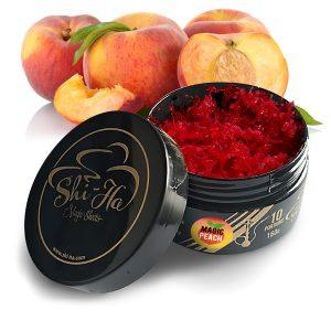 Shi-Ha Magic Peach 150 gram nicotinevrije waterpijp tabak met sappige perziksmaak