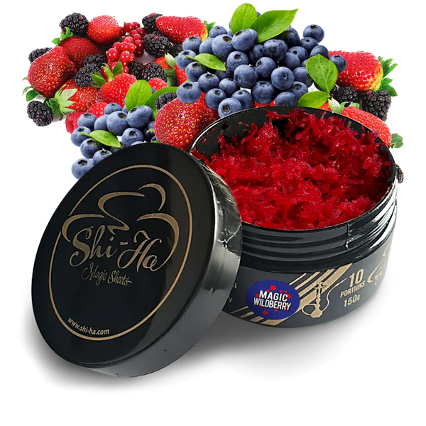 Shi-Ha Magic Wildberry 150gr waterpijp tabak zonder nicotine met bosbessen