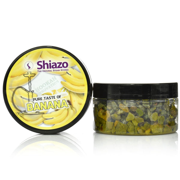 Jar of Shiazo Banana steam stones, 100 grams of creamy banana without nicotine