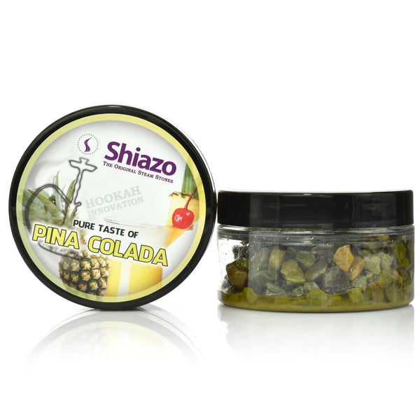 Jar of Shiazo Pina Colada steam stones, 100 grams of pineapple and coconut without nicotine