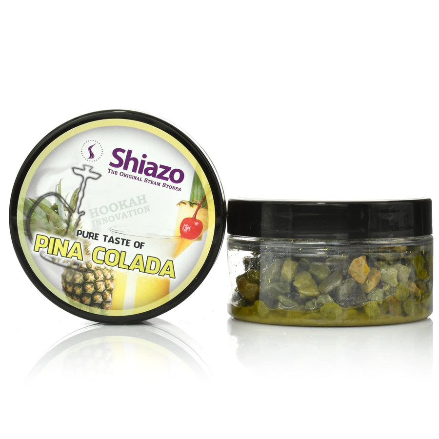 Jar of Shiazo Pina Colada steam stones, 100 grams of pineapple and coconut without nicotine