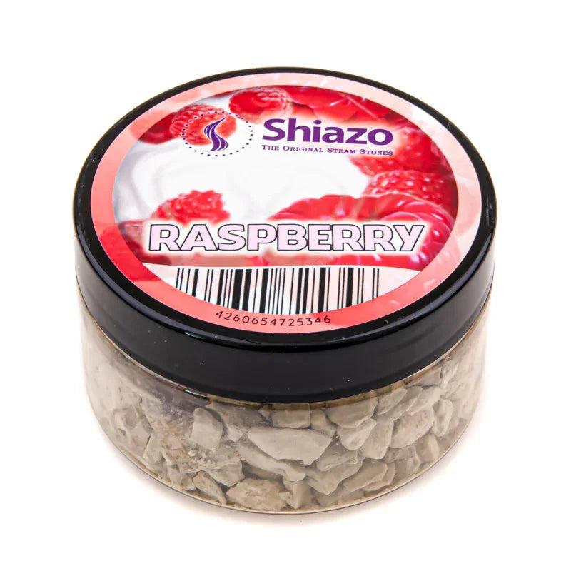 Shiazo Raspberry dampsteentjes 100gr in hersluitbaar potje voor waterpijp