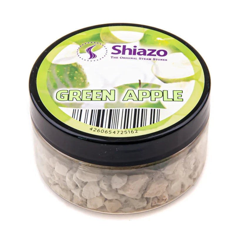 Potje Shiazo Steam Stones groene appel 100 gram, dampsteentjes zonder nicotine