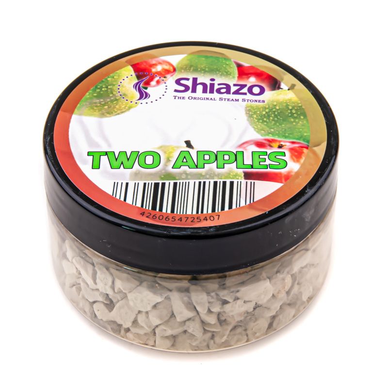 Potje Shiazo Two Apple steam stones, nicotinevrije dubbel appel smaak