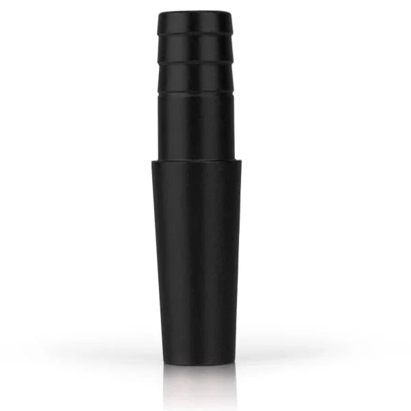 Slangconnector adapter voor waterpijp in de kleur zwart