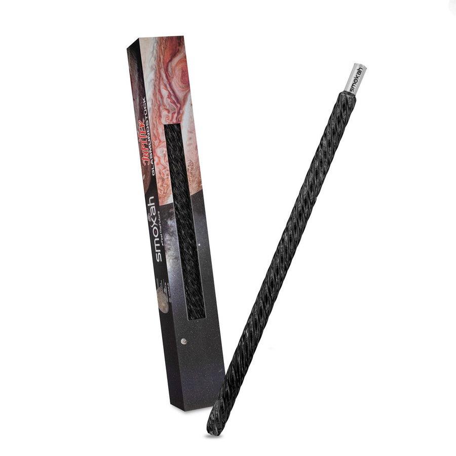Zwart glazen waterpijp mondstuk Smokah Jupiter, lengte 40 cm