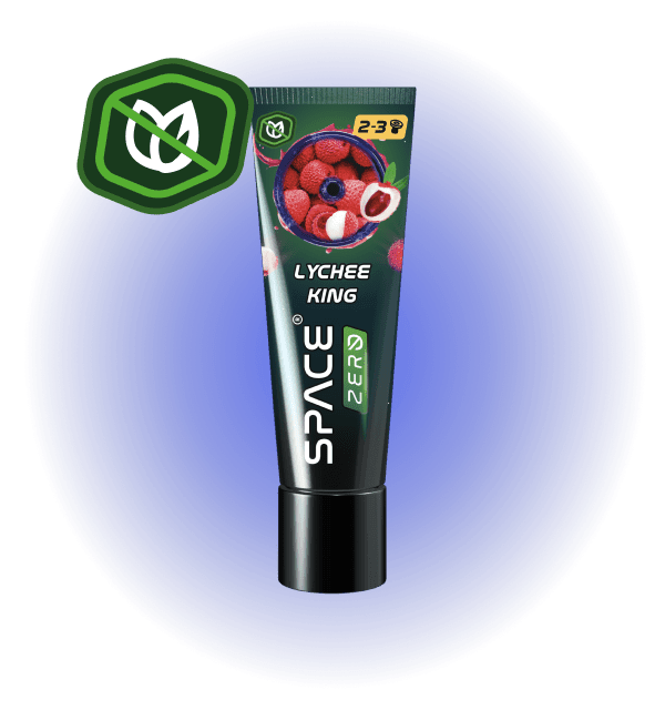 Space Smoke Lychee King 30 gram tube tabaksvrije pasta