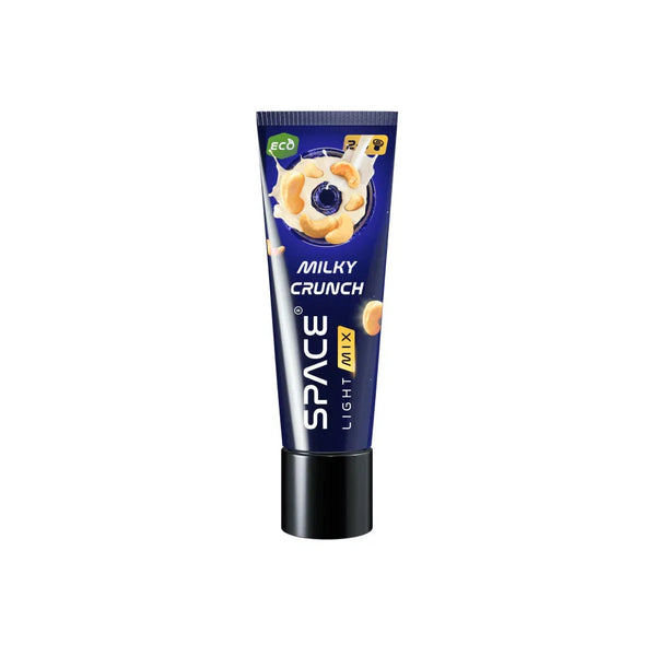 Space Smoke Milky Crunch tube 30 gram cashew-amandelmelk smaak