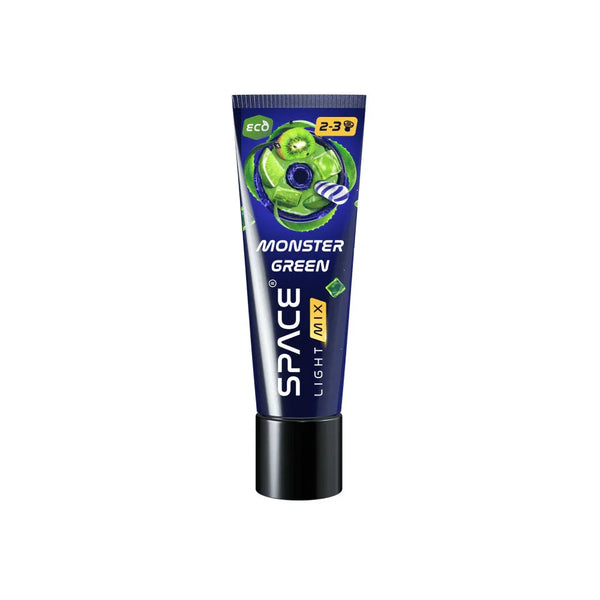 Space Smoke Monster Green 30gr waterpijp pasta tube met aloë vera, kiwi en limoen