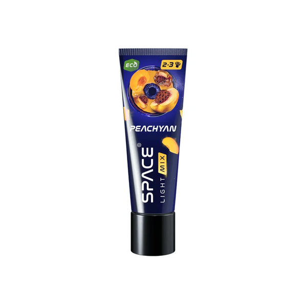 Space Smoke Peachyan hookah pasta 30 gram met perzik en abrikoos