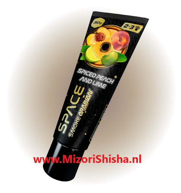 Tube Space Smoke Spiced Peach Lime shisha-pasta van 30 gram