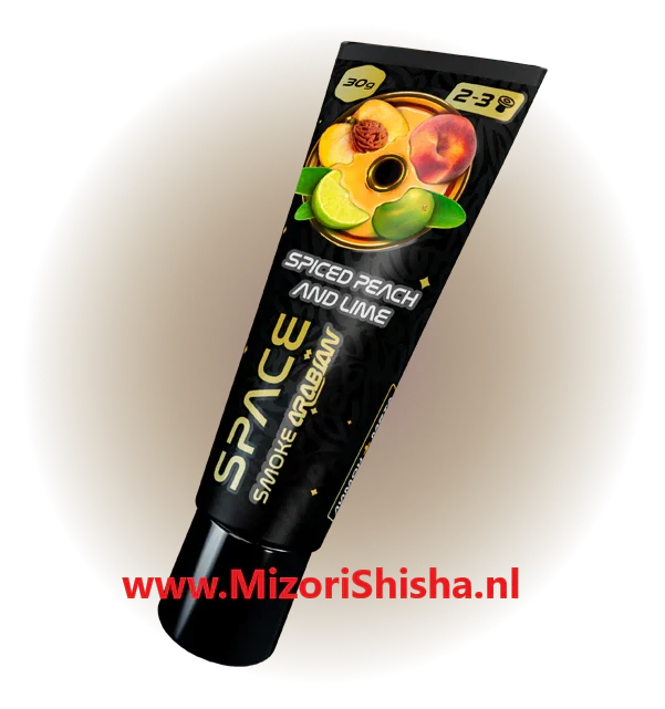 Tube Space Smoke Spiced Peach Lime shisha-pasta van 30 gram