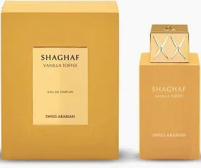 Swiss Arabian Vanilla Toffee parfumflacon met zoete vanille-toffee geur