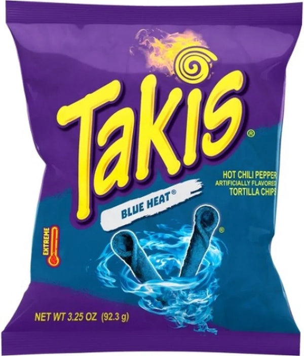 Takis Blue Heat 93 gram zakje pittige tortillachips met chili en limoen