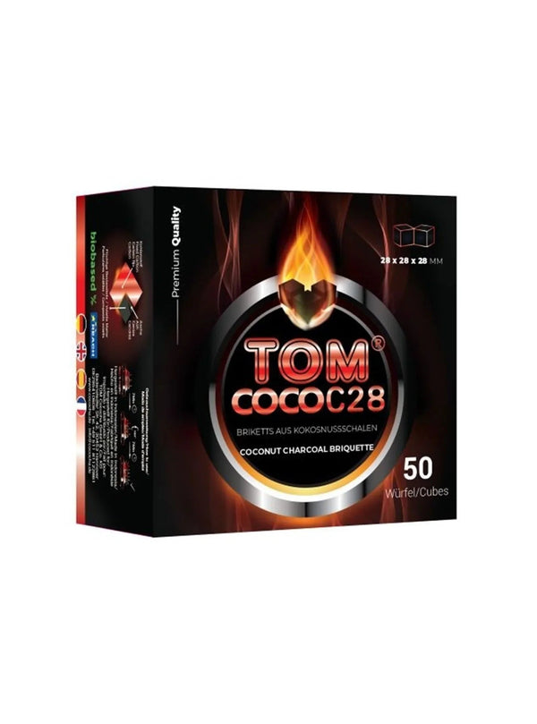 Doos Tom Coco C28 kokoskolen van 1 kilo voor je waterpijp