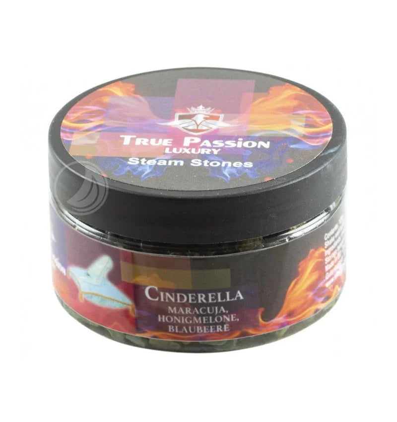 True Passion Cinderella steam stones 120gr voor je shisha - passievrucht, meloen en bosbessen