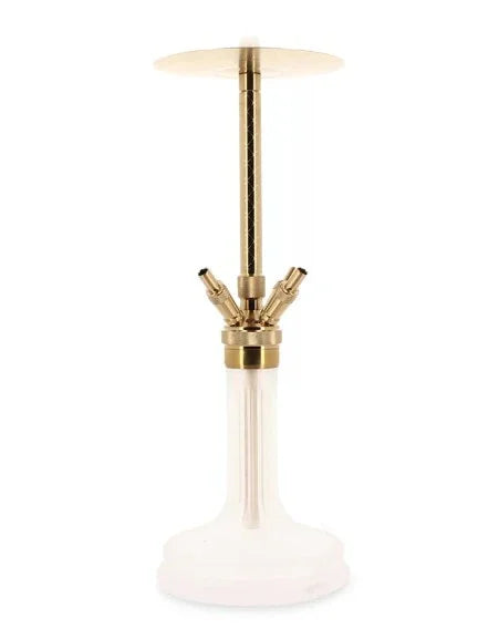 WD Hookah F60G-32 goud wit hookah in volledig vooraanzicht