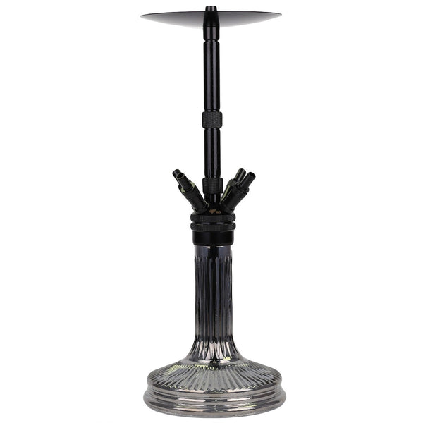 WD Hookah F61SS-5 Black shisha set van 57 cm met kristallen vaas en diffuser