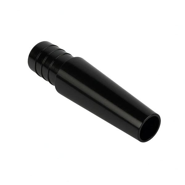Zwarte universele hookah slangadapter met ribbels voor luchtdichte verbinding