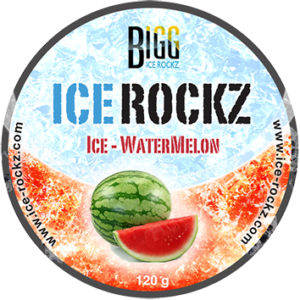 Bigg Ice Rockz 120 Gram Ice Watermelon waterpijp tabak Watermeloen smaak shisha mizori